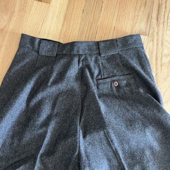 Vintage Eddie Bauer Wool Cashmere Pants Womens size 14 Grey gray stirrup Dressy - Picture 7 of 8